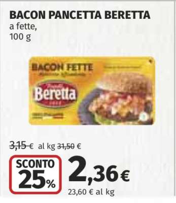 BACON PANCETTA BERETTA