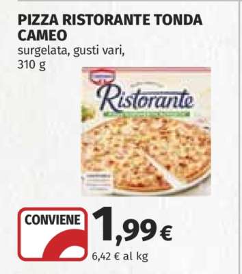 Pizza Ristorante Tonda Cameo