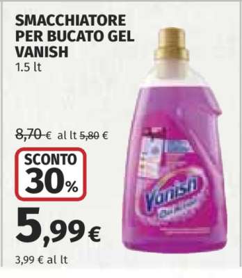 SMACCHIATORE PER BUCATO GEL VANISH