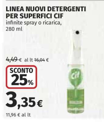 LINEA NUOVI DETERGENTI PER SUPERFICI CIF