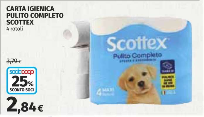 Carta Igienica Pulito Completo Scottex