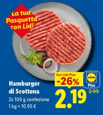 Hamburger Di Scottona