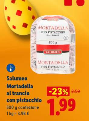 Salumeo Mortadella al trancio con pistacchio