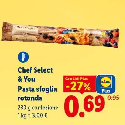 Chef Select & You Pasta sfoglia rotonda