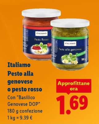 Italiamo Pesto alla genovese o pesto rosso