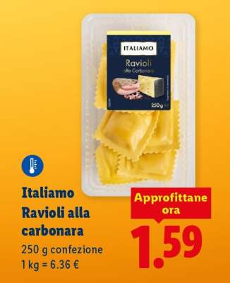 Italiamo Ravioli alla carbonara