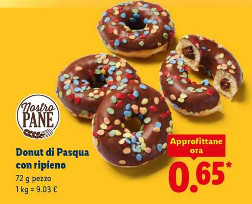 Donut di Pasqua con ripieno