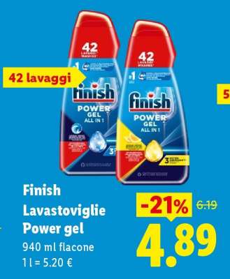 Finish Lavastoviglie Power Gel