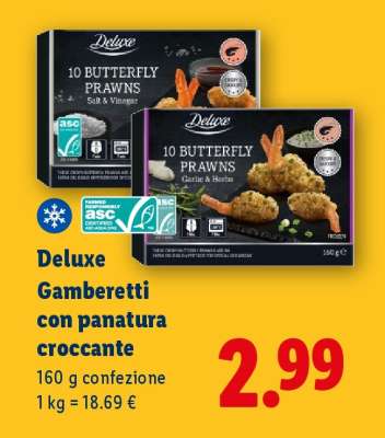 Deluxe Gamberetti con panatura croccante
