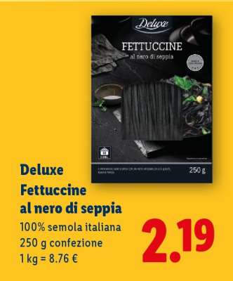 Deluxe Fettuccine al nero di seppia