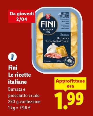 Fini Le ricette italiane