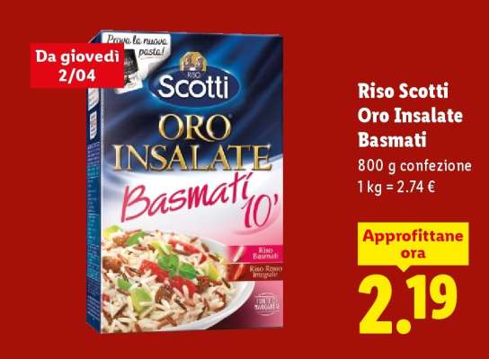 Riso Scotti Oro Insalate Basmati