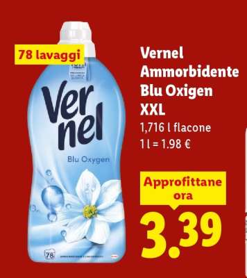Vernel Ammorbidente Blu Oxigen XXL