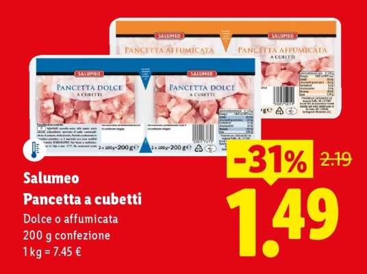 Salumeo Pancetta a cubetti