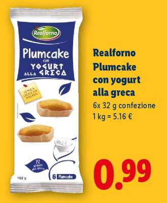 Realforno Plumcake con yogurt alla greca