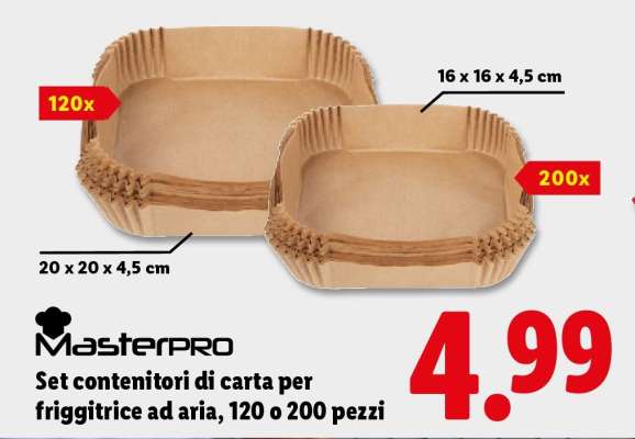 Masterpro Set contenitori di carta