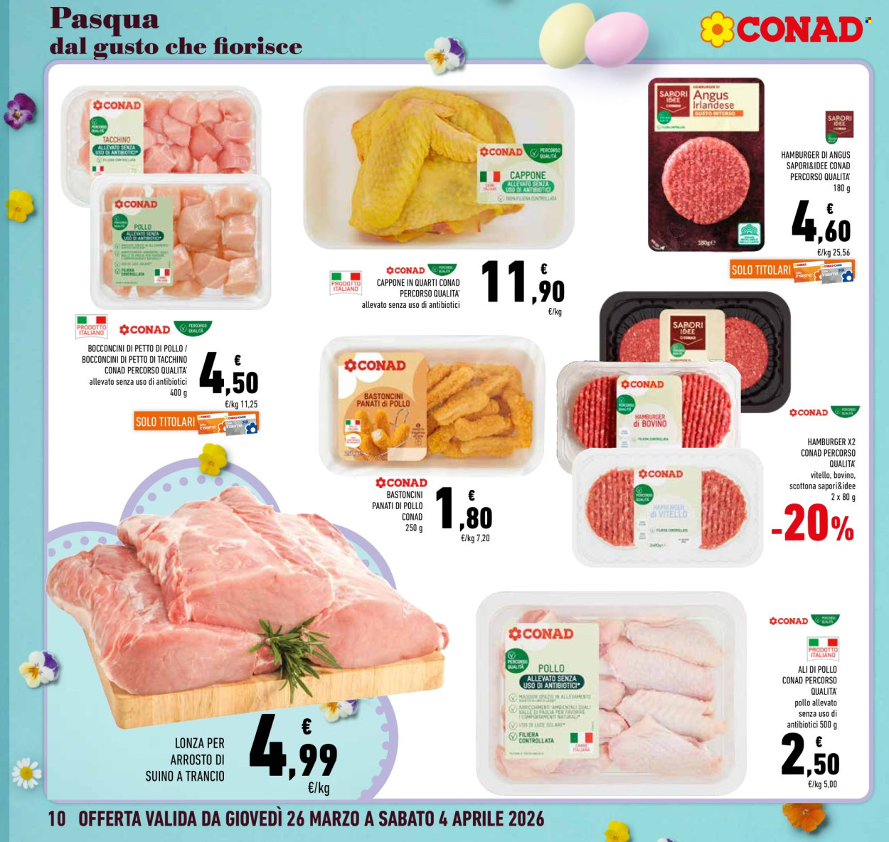 Volantino Conad - 26/3/2026 - 4/4/2026. Pagina 10