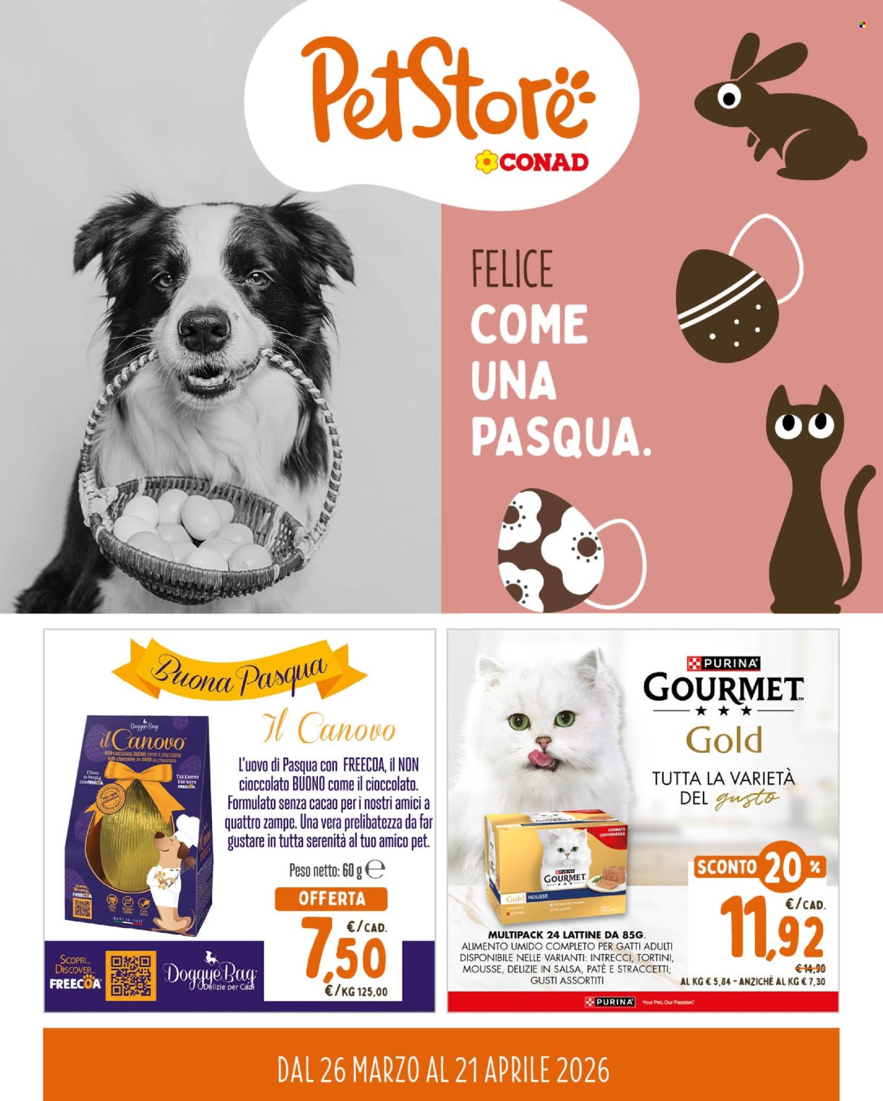 Volantino Pet Store Conad - 26/3/2026 - 21/4/2026. Pagina 1
