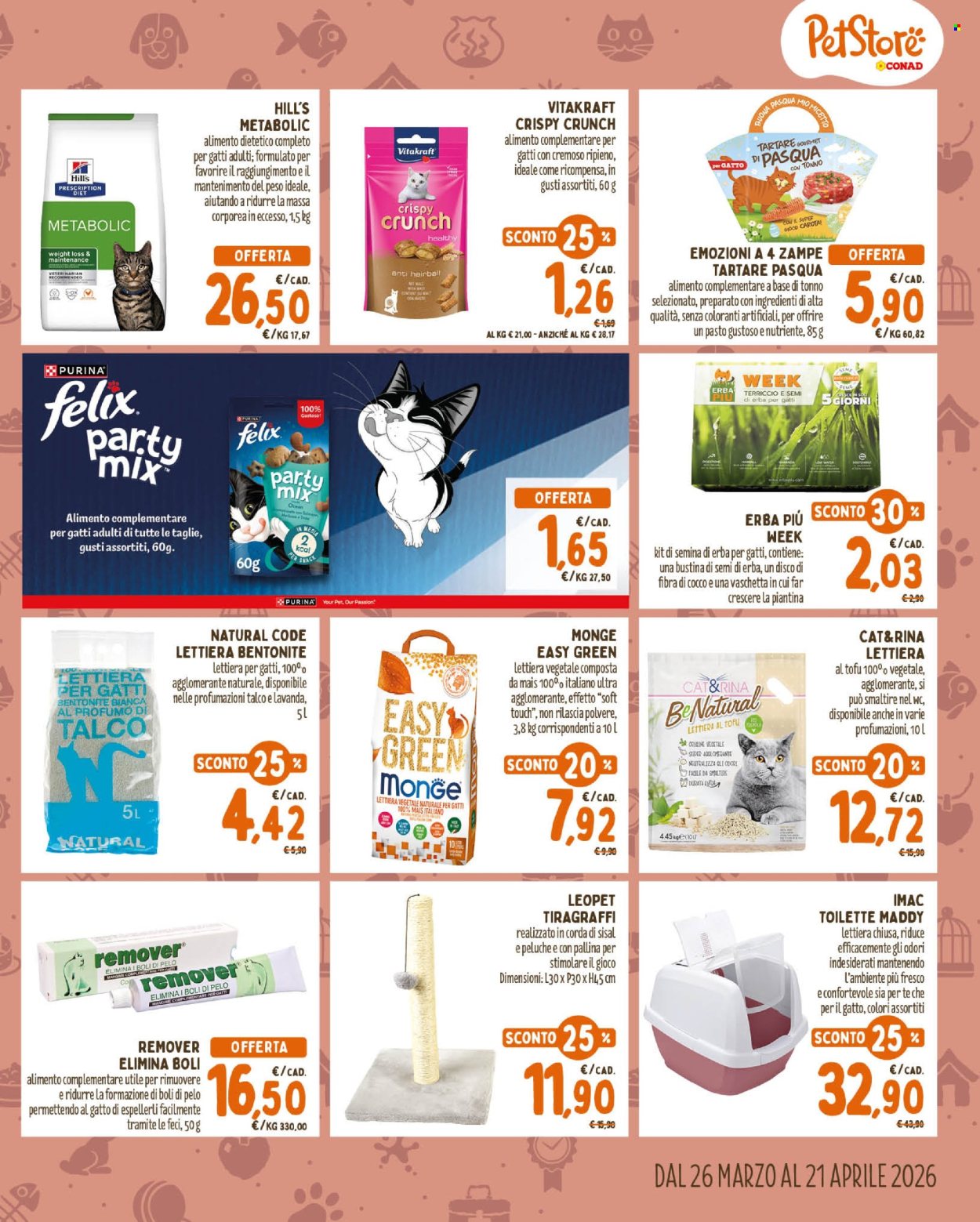 Volantino Pet Store Conad - 26/3/2026 - 21/4/2026. Pagina 5