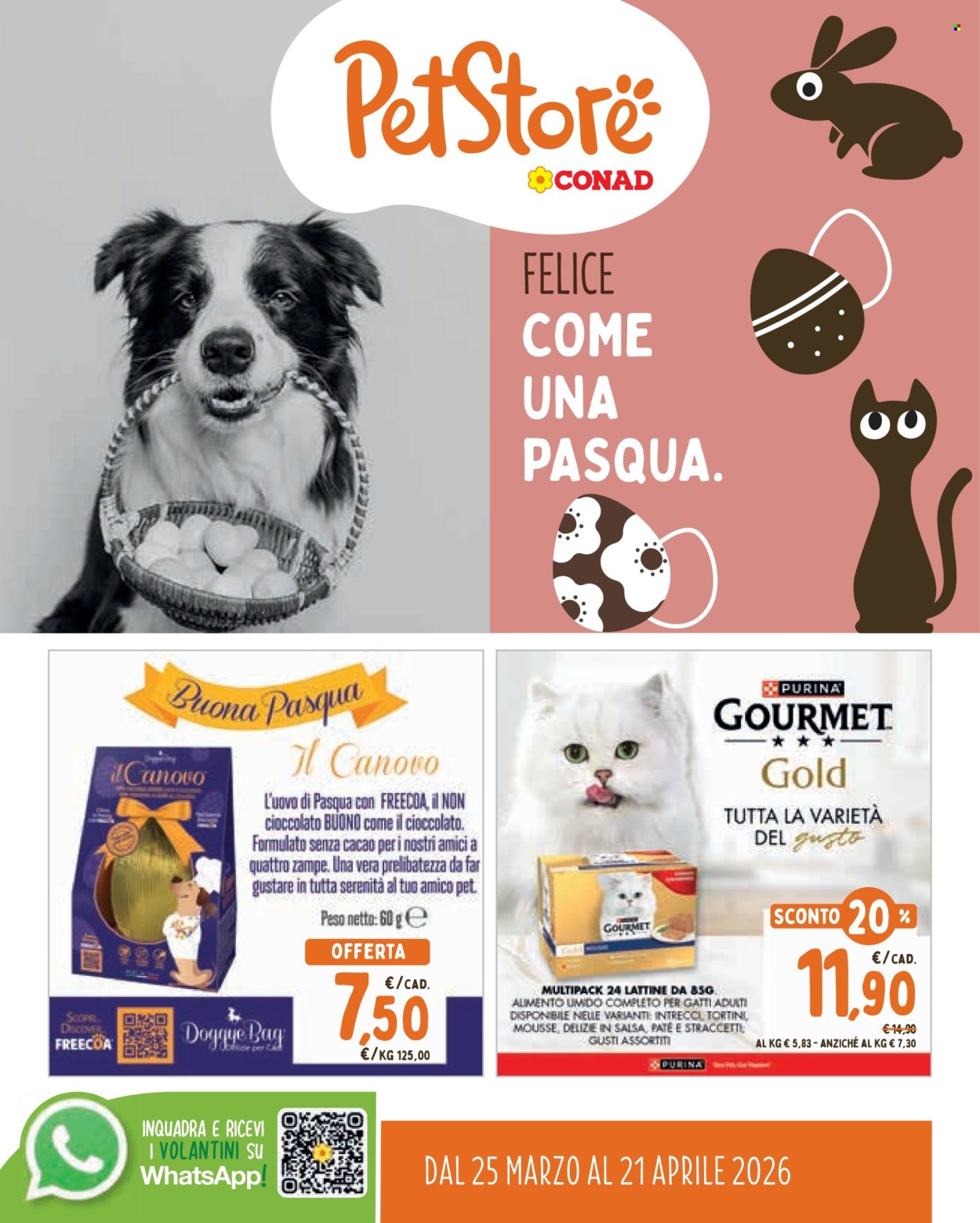 Volantino Pet Store Conad - 25/3/2026 - 21/4/2026. Pagina 1