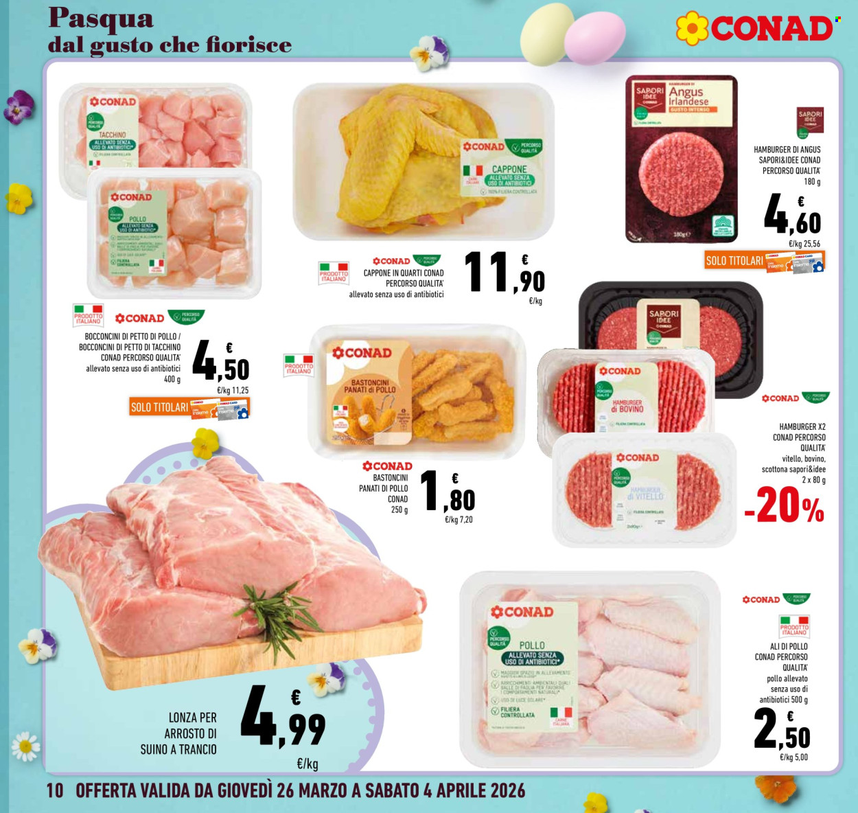 Volantino Conad - 26/3/2026 - 4/4/2026. Pagina 10