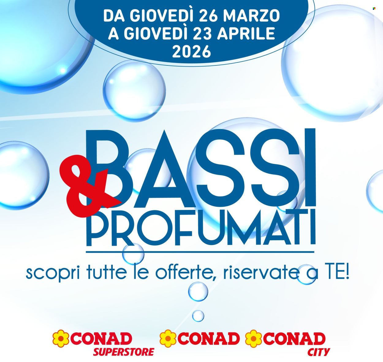 Volantino Conad - 26/3/2026 - 23/4/2026. Pagina 1