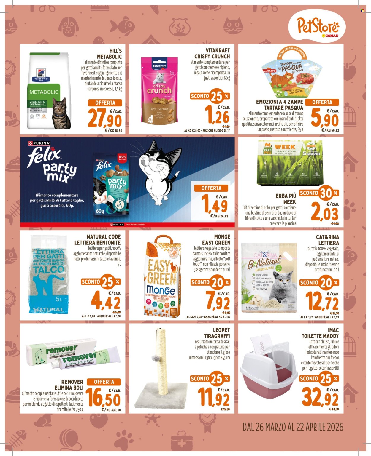 Volantino Pet Store Conad - 26/3/2026 - 22/4/2026. Pagina 5
