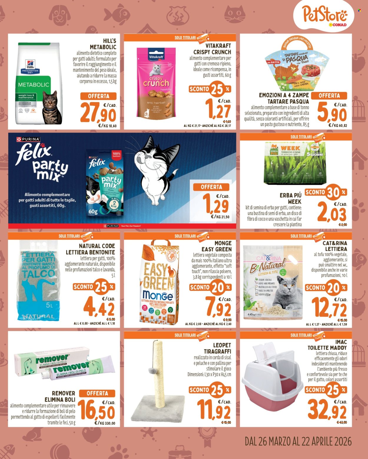 Volantino Pet Store Conad - 26/3/2026 - 22/4/2026. Pagina 5