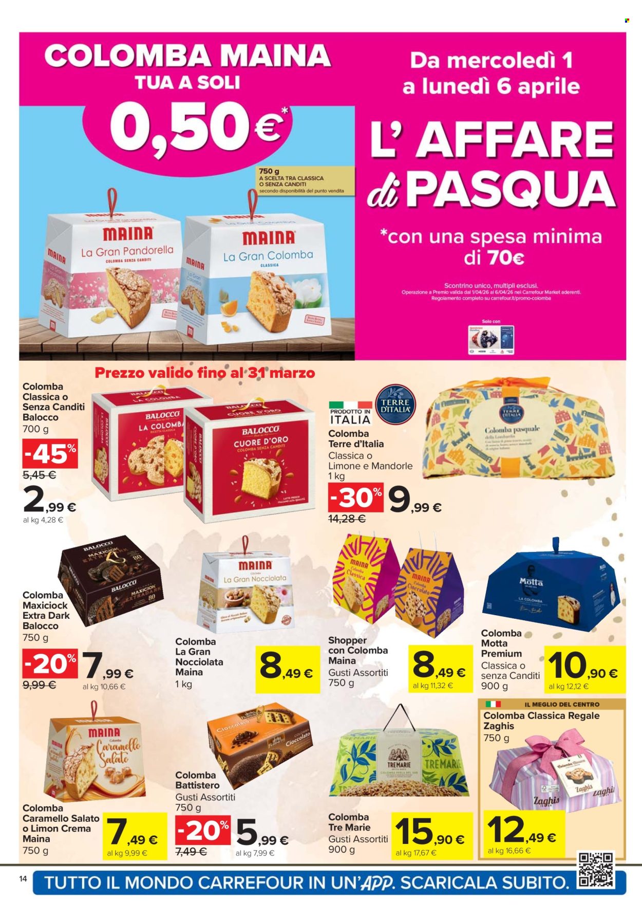 Volantino Carrefour - 24/3/2026 - 6/4/2026. Pagina 14