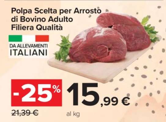 Polpa Scelta per Arrosto di Bovino Adulto Filiera Qualità