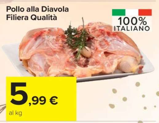 Pollo alla Diavola Filiera Qualità