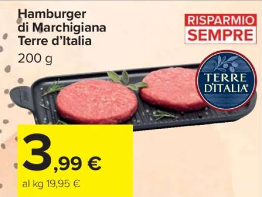 Hamburger di Marchigiana Terre d’Italia
