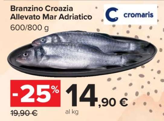 Branzino Croazia Allevato Mar Adriatico