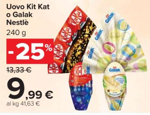 Uovo Kit Kat o Galak Nestlé