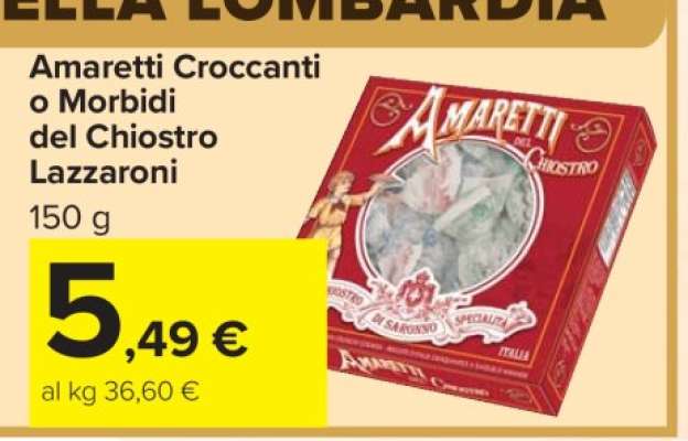 Amaretti Croccanti o Morbidi del Chiostro Lazzaroni