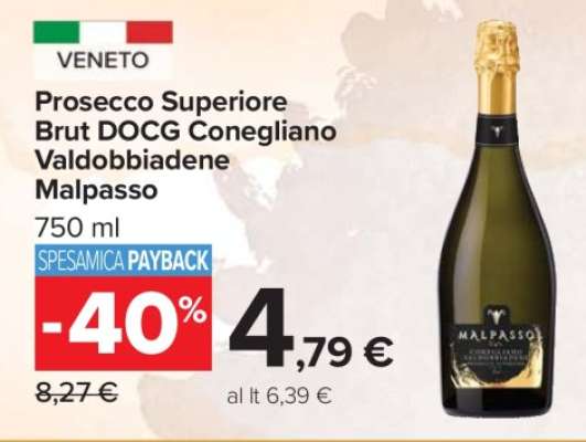 Prosecco Superiore Brut DOCG Conegliano Valdobbiadene Malpasso