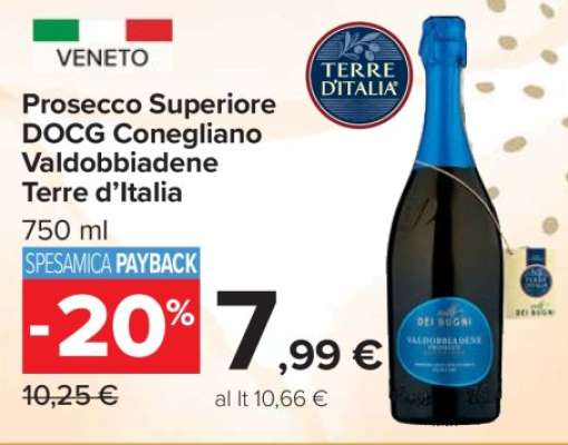 Prosecco Superiore DOCG Conegliano Valdobbiadene Terre d’Italia