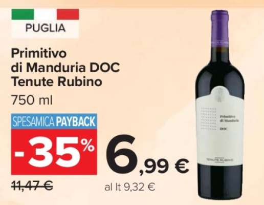 Primitivo di Manduria DOC Tenute Rubino