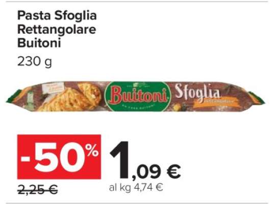 Pasta Sfoglia Rettangolare Buitoni