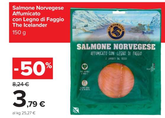 Salmone Norvegese Affumicato con Legno di Faggio The Icelander