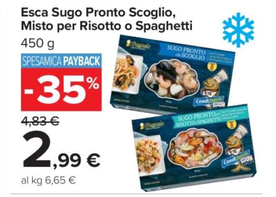 Esca Sugo Pronto Scoglio, Misto per Risotto o Spaghetti