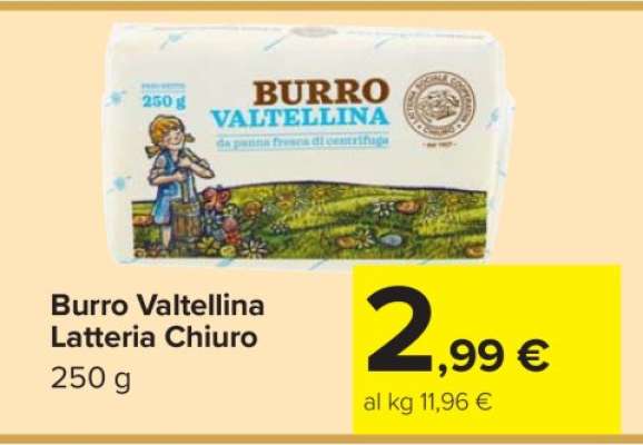 Burro Valtellina Latteria Chiuro