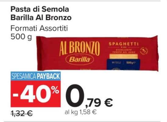 Pasta di Semola Barilla Al Bronzo