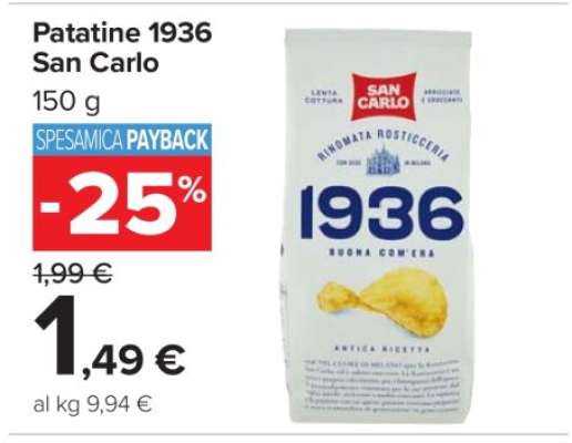 PATATINE 1936 SAN CARLO