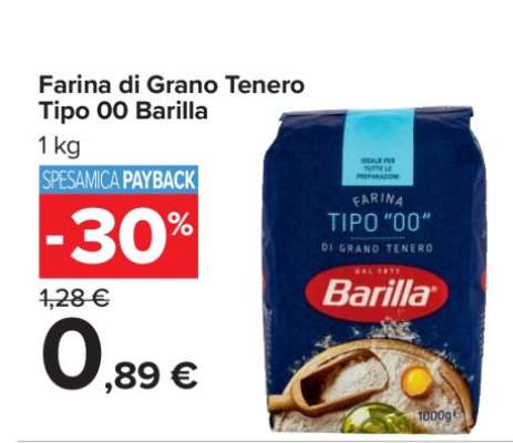 Farina di Grano Tenero Tipo 00 Barilla