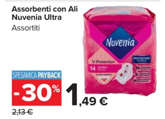 Assorbenti con Ali Nuvenia Ultra +