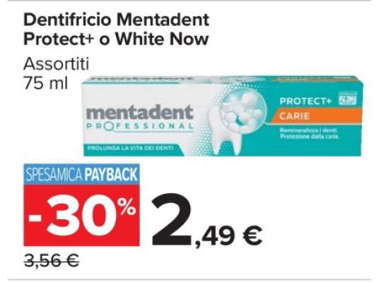 Dentifricio Mentadent Protect+ o White Now
