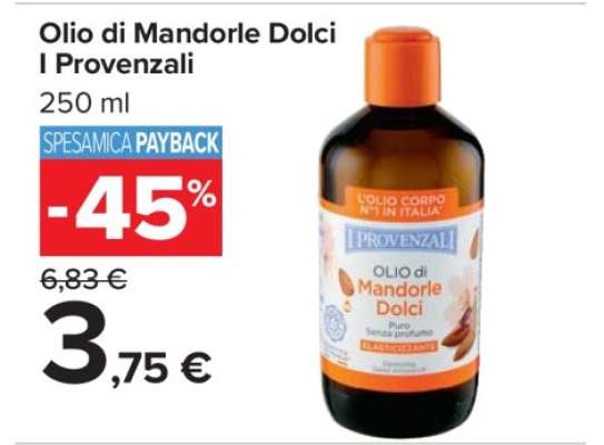 OLIO DI MANDORLE DOLCI I PROVENZALI