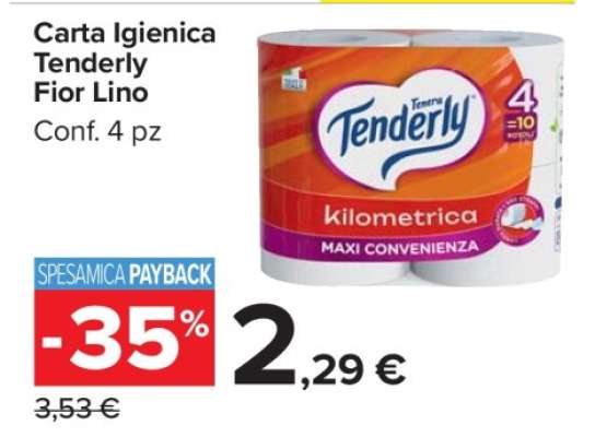 Carta Igienica Tenderly Fior Lino