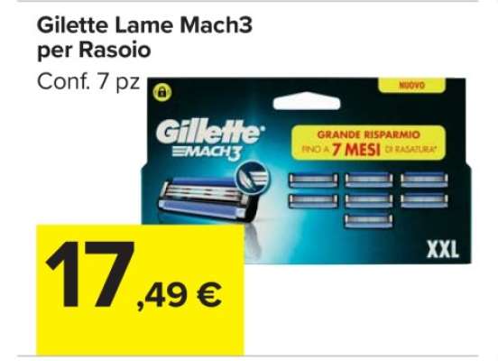 Gilette Lame Mach3 per Rasoio